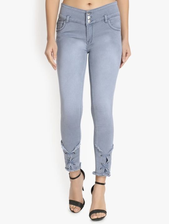 *Jay Jagannath* Pretty Women's Jeans *Rs.570(cod)* *whatsapp.* Fabric: Denim Sizes: 34 ( uploaded by NC Market on 2/17/2022