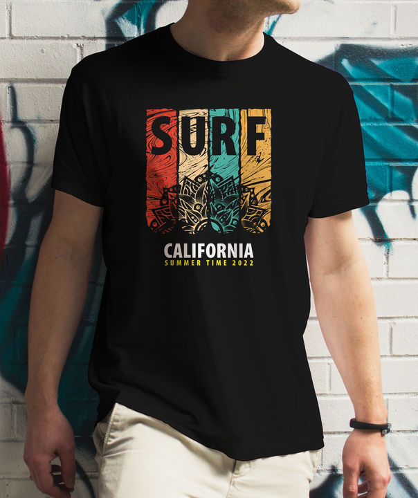 SURF PRINTED T-shirt  uploaded by ALM COMPANY.  on 2/17/2022