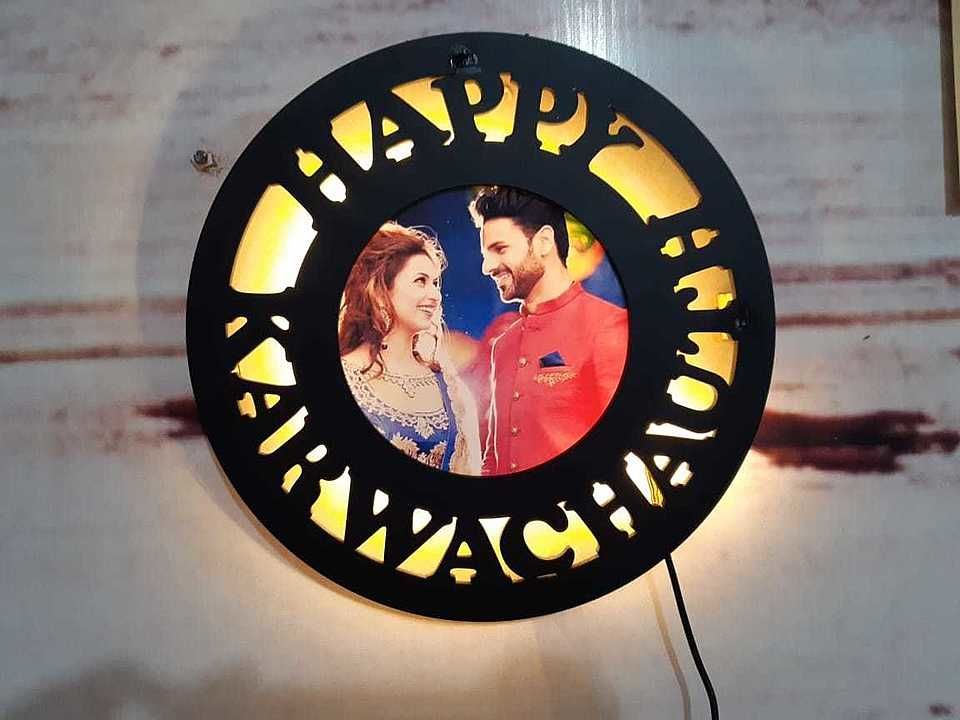 *NEW TRENDING ARTICLE*
*KARWACHAUTH COUPLES SPECIAL GIFT*
*WITH LIGHTS*😍
*SIZE 12×12 -
*SIZE 16,16 uploaded by Ana store on 10/9/2020