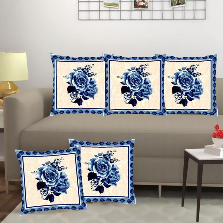 5 pc cushion cover set uploaded by SIMMI INTERNATIONAL on 2/17/2022