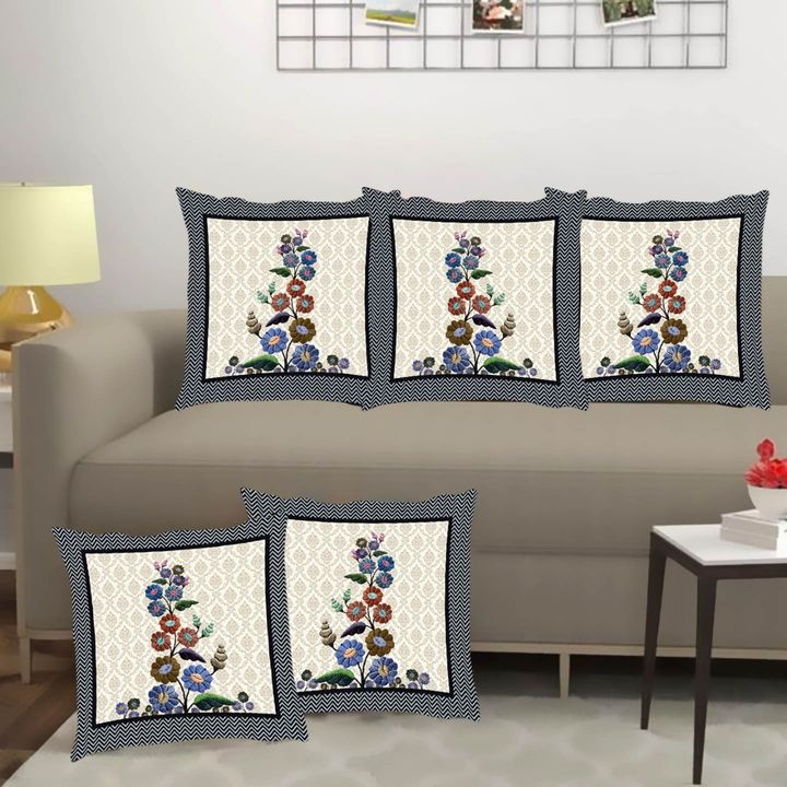 5 pc cushion cover set uploaded by SIMMI INTERNATIONAL on 2/17/2022