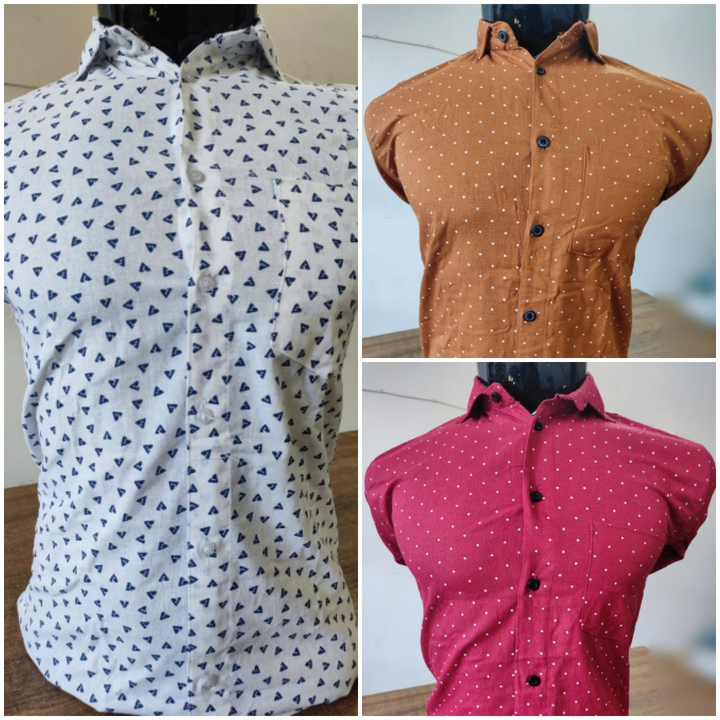 Men's printed cotton shirts uploaded by Kk creations on 2/17/2022