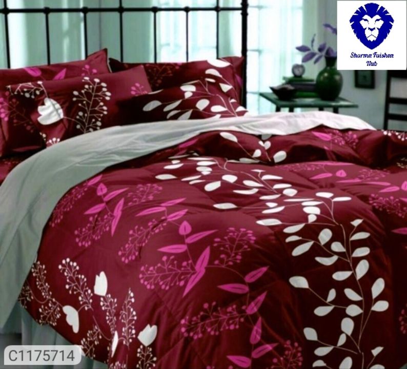 Floral Printed cotton Double Bedsheets uploaded by business on 2/17/2022