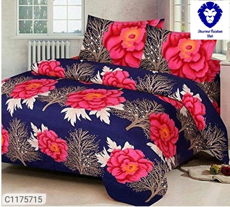 Floral Printed cotton Double Bedsheets uploaded by business on 2/17/2022