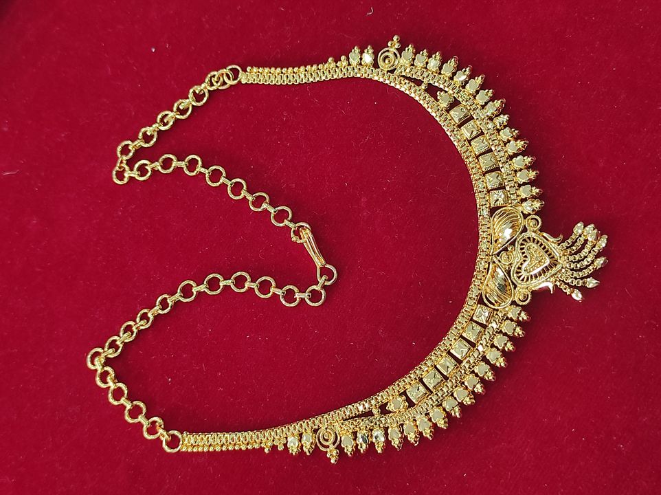 One gram gold choker necklace uploaded by Teena boutique collections on 2/17/2022
