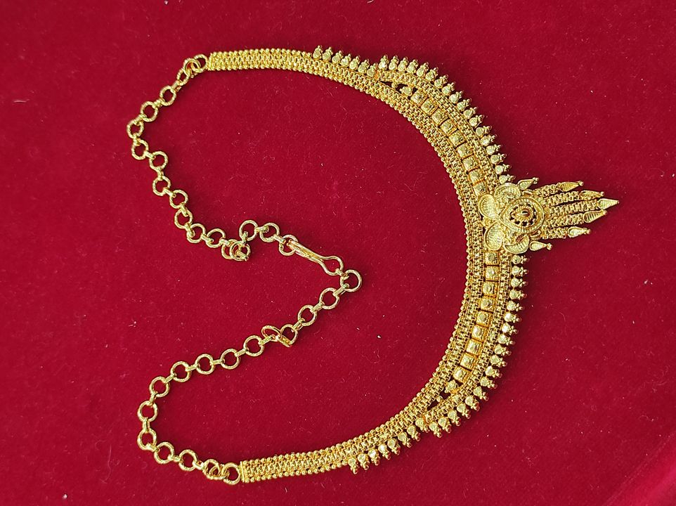 One gram gold choker necklace uploaded by Teena boutique collections on 2/17/2022