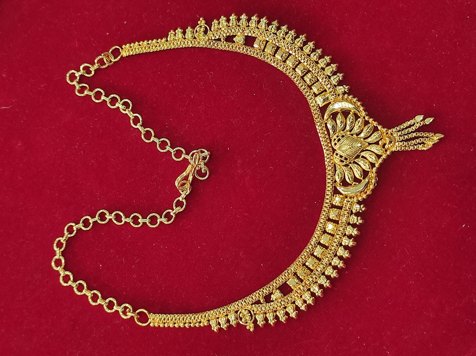 One gram gold choker necklace uploaded by business on 2/17/2022