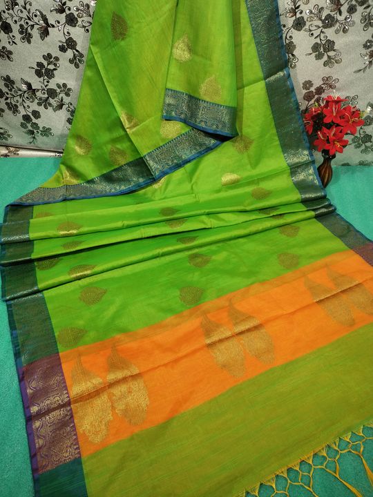 Softy cotton saree uploaded by Waaz creation on 2/17/2022