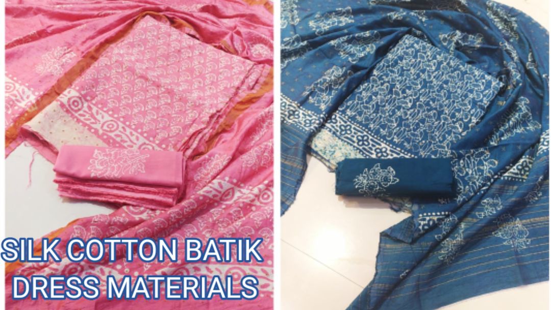 Silk batik dress materials uploaded by B Prints The Factory Outlet on 2/17/2022