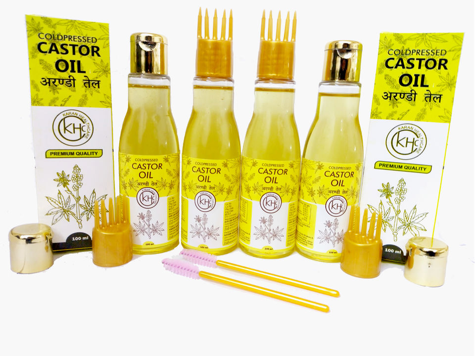 Post image Castor oil with comb and eyelash brush