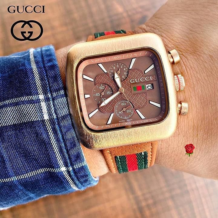 *Full stock*

*Mens White Gucci Coupe Red Green Flag Band Sports Watch.The case is teamed with a uploaded by XENITH D UTH WORLD on 10/9/2020