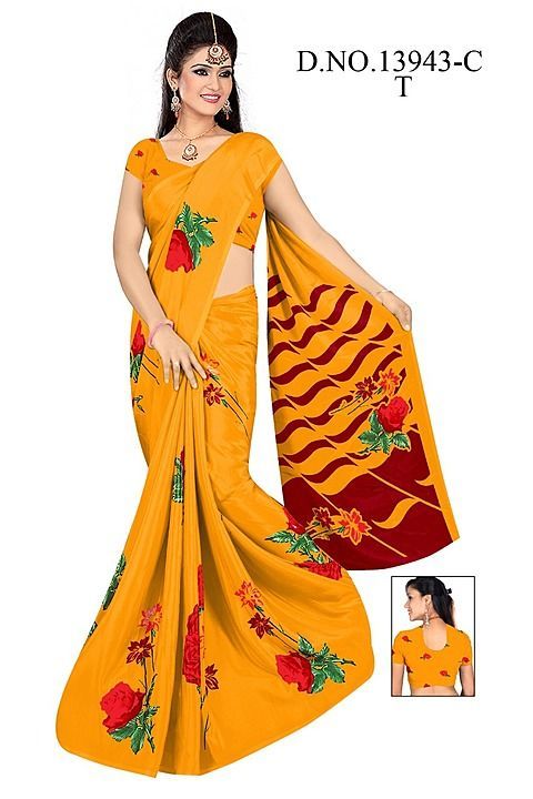 Crepe saree uploaded by Ash fashion world on 10/9/2020