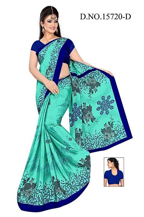 Crepe saree uploaded by business on 10/9/2020