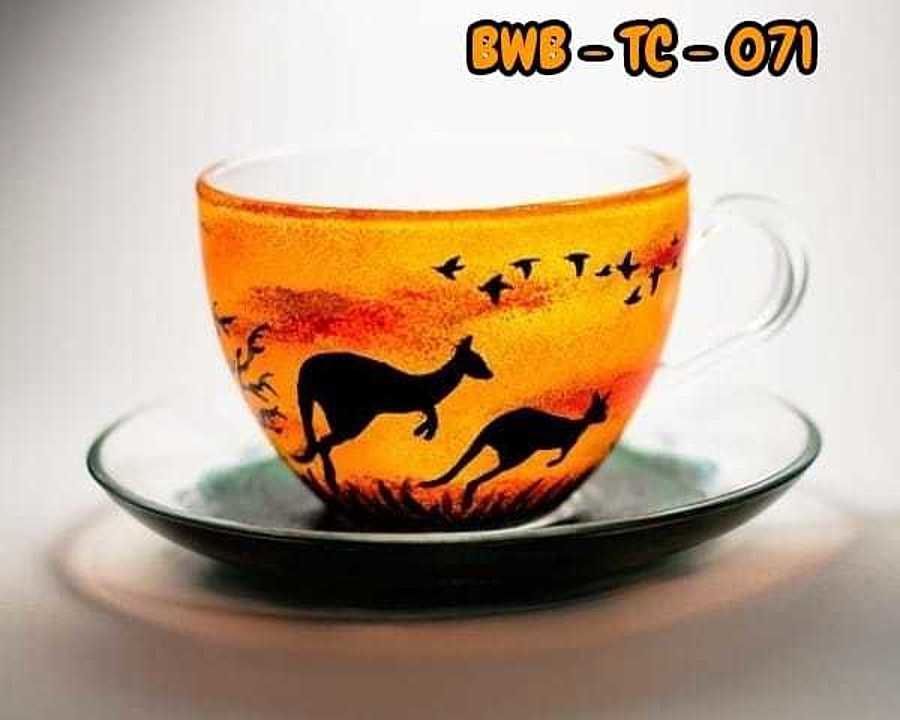 Glass cup n saucer uploaded by business on 10/9/2020