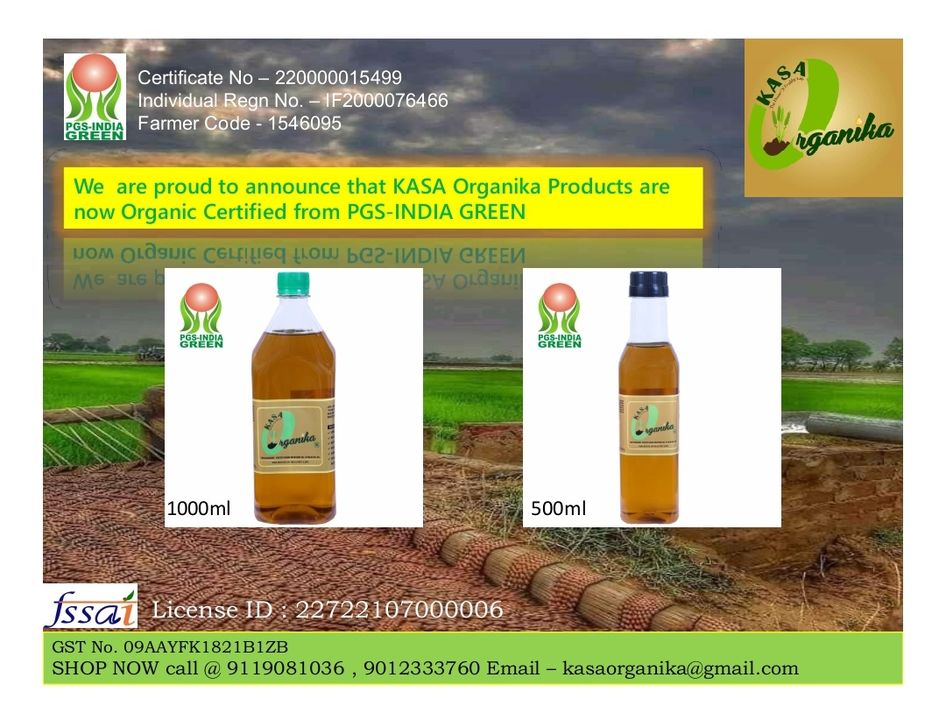 Post image Now KASA ORGANIKA products are Organic Certified