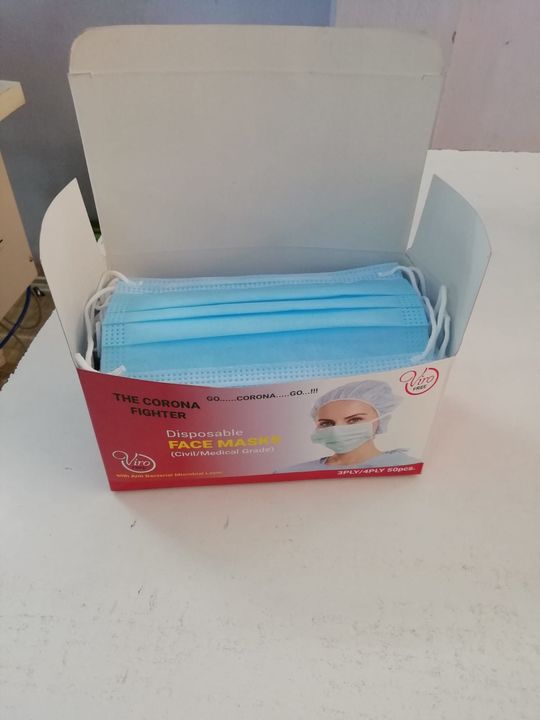 3ply disposable Surgical face mask uploaded by MVN TRADERS & INDUSTRIES on 2/18/2022