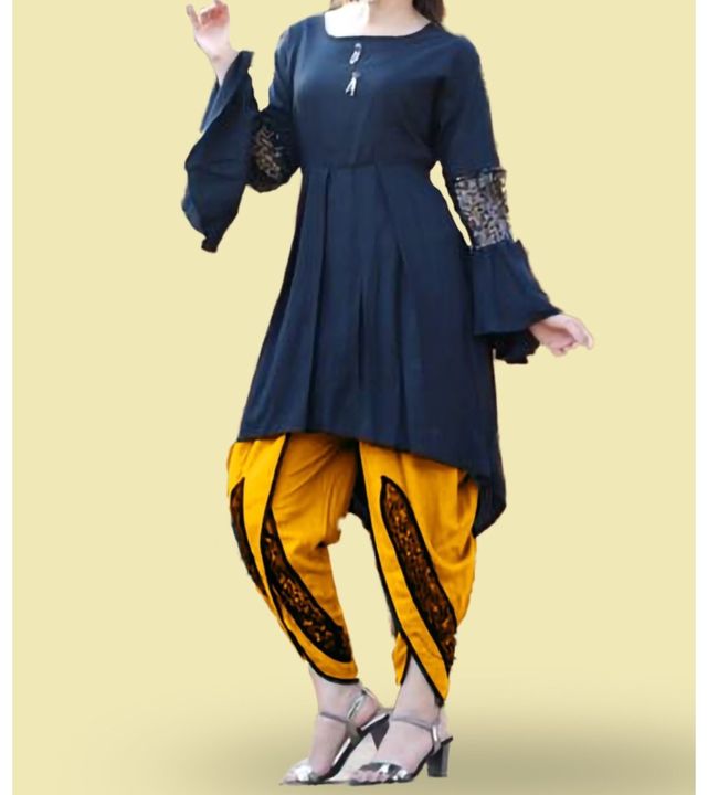 Frock with dhoti salwar uploaded by business on 2/18/2022