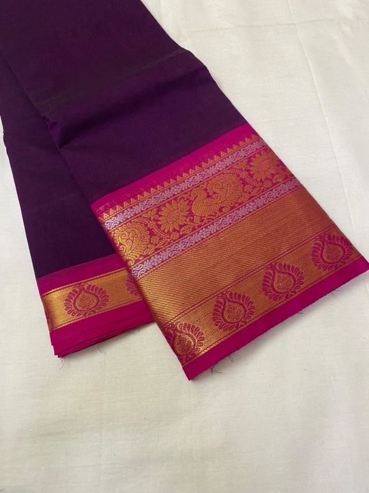 Kanchi cotton sarees uploaded by VRK TRADERS on 2/18/2022
