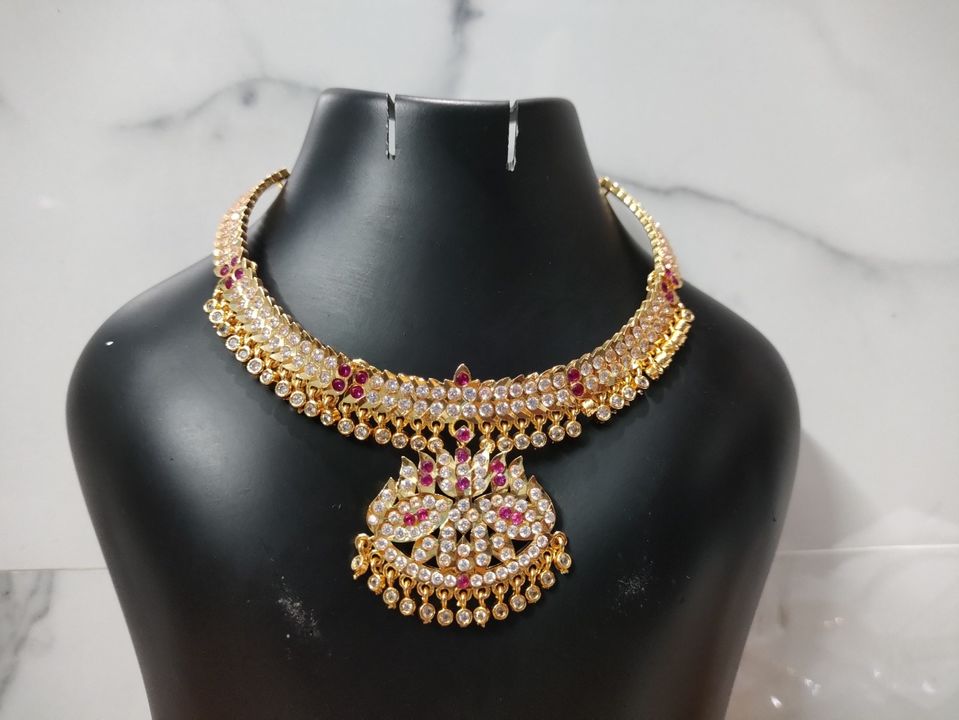 Ad stone neckless uploaded by Firdoos collections  on 2/18/2022