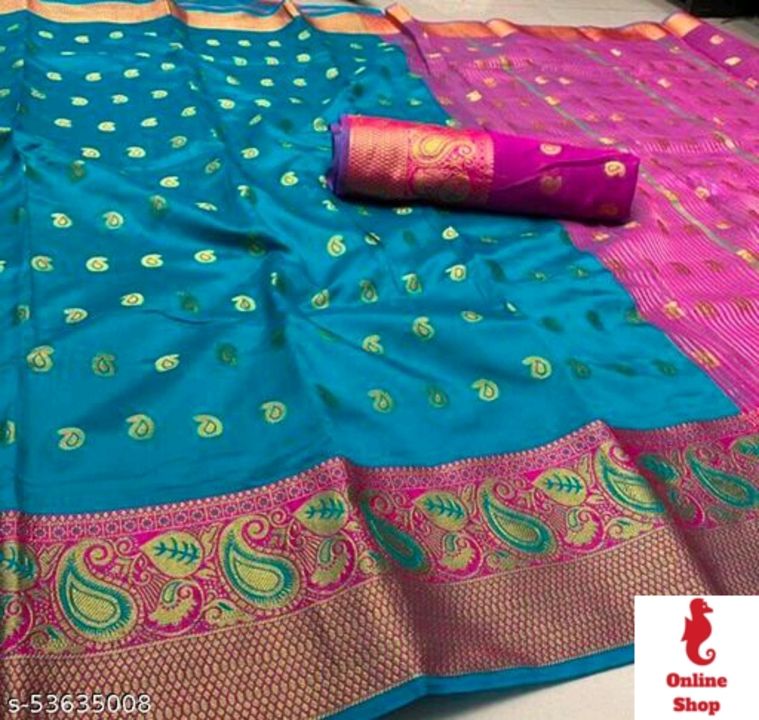 Litchi Fancy Silk Saree With Blouse uploaded by business on 2/18/2022
