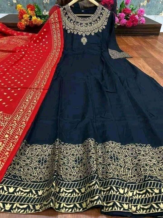 Long kurti with dupatta uploaded by business on 2/18/2022