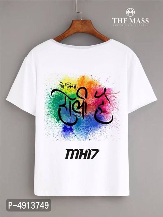 Holi printed t-shirts uploaded by MG's Products on 2/19/2022