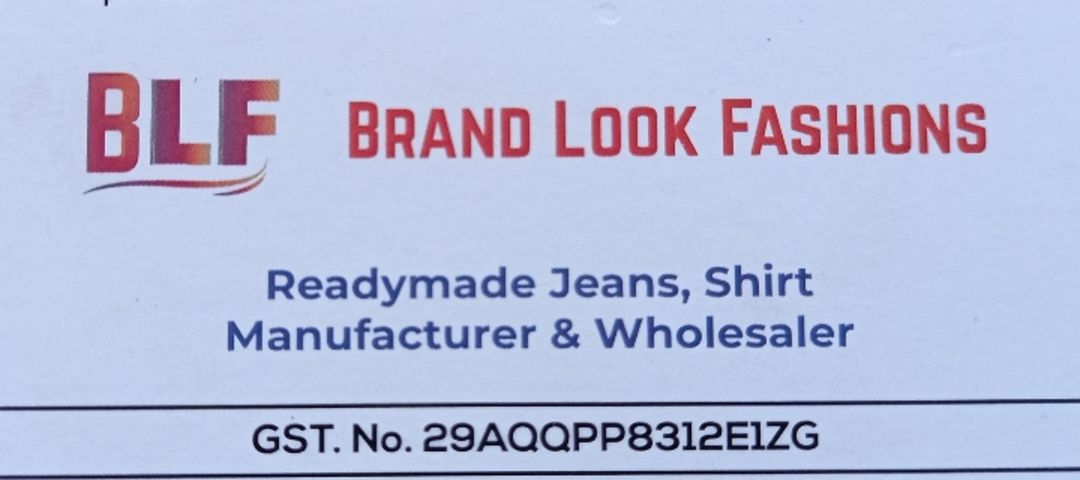 Visiting card store images of BRAND LOOK FASHIONS