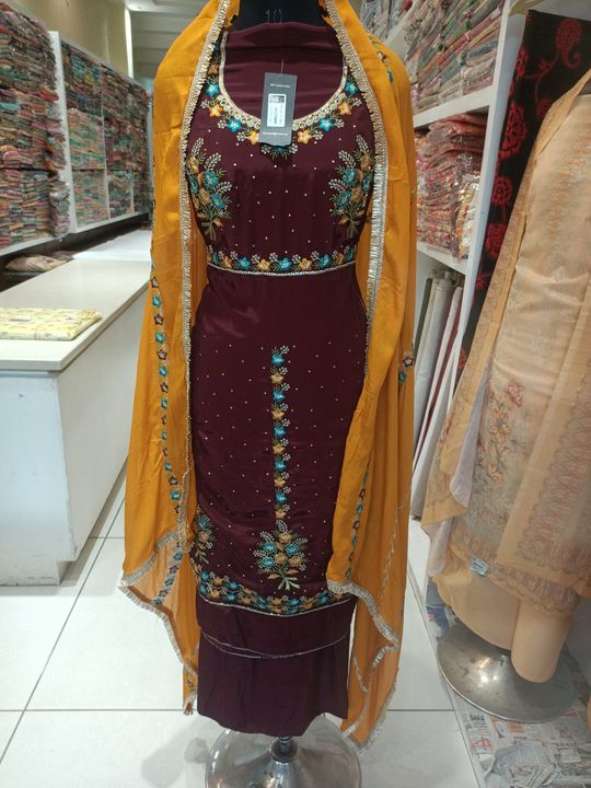 Unstitched punjabi salwar suit uploaded by A- ONE FASHION WORLD on 2/19/2022