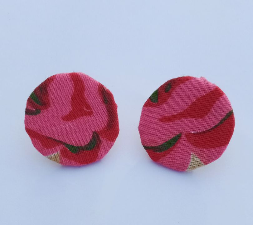 Fabric earrings uploaded by Nisha crafts on 2/19/2022