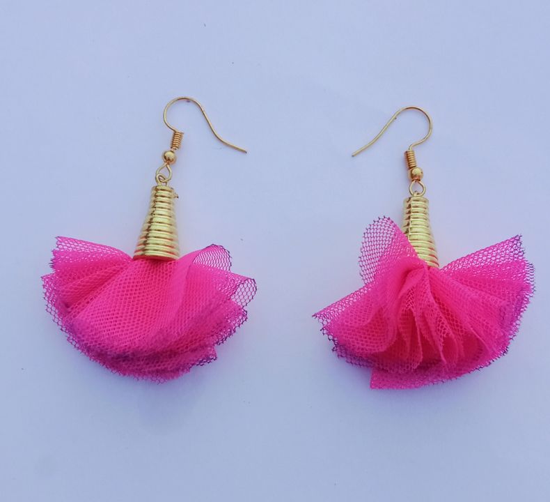 Fabric earrings uploaded by Nisha crafts on 2/19/2022