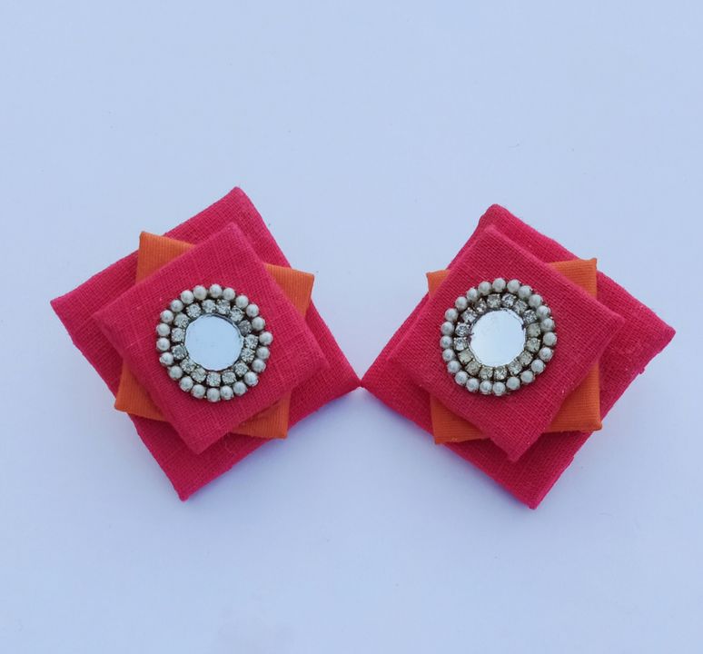 Fabric earrings uploaded by business on 2/19/2022
