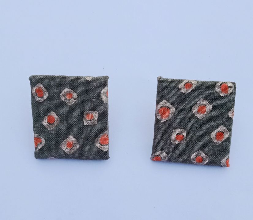 Fabric earrings uploaded by business on 2/19/2022