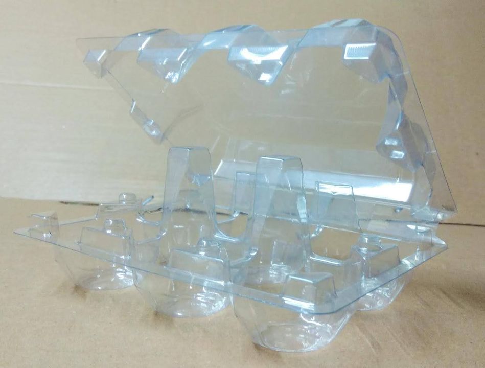 Post image 6 eggs packing tray 400 micron PET clear material
