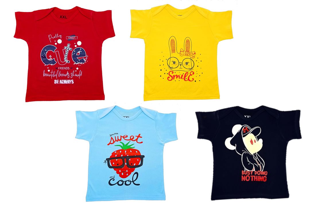 Cotton Kids T shirt(pack of 4)  uploaded by business on 2/19/2022