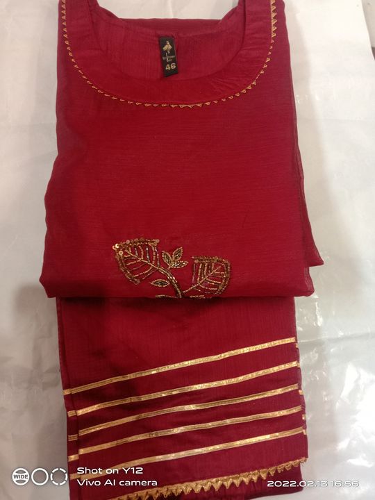 Chanderi silk uploaded by Suits .sai collection on 2/19/2022
