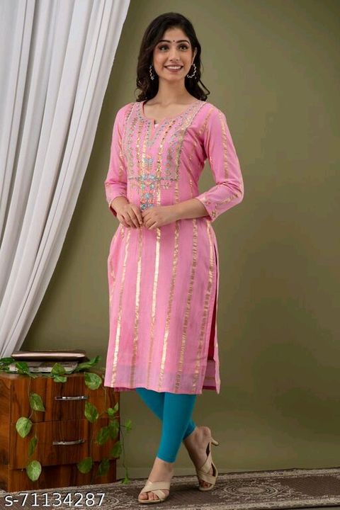 Cotton embroidered kurti uploaded by Shreyansi collection on 2/19/2022