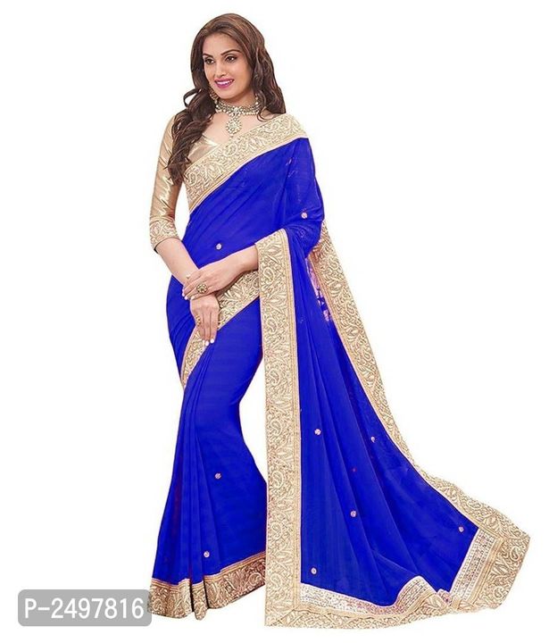 Blue saree  uploaded by business on 2/19/2022
