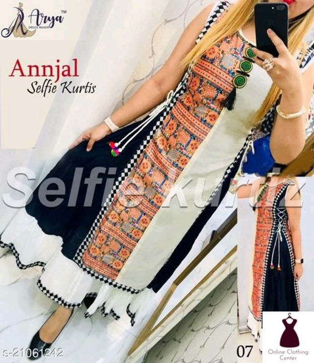Catalog Name:*Aakarsha Sensational Kurtis* Fabric: Mulmul Sleeve Length: Sleeveless,Three-Quarter Sl uploaded by Amaush Kumar on 2/19/2022