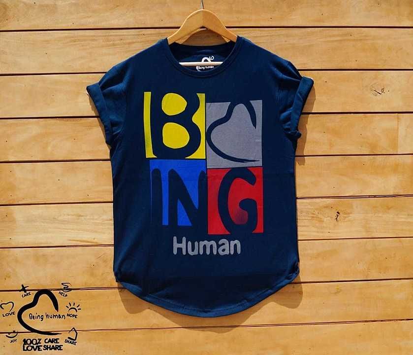 Brand being human pure cotton T-shirt apple cut Pattern size M To XXL bulk quantity also available
 uploaded by business on 10/9/2020