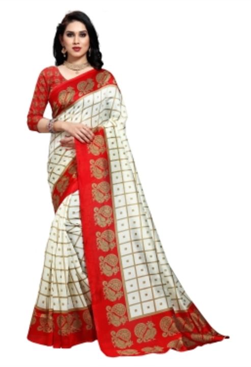 kashvi sarees Animal Print Kalamkari Silk Blend Saree uploaded by P & S Brand's on 2/19/2022