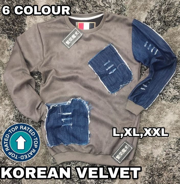 Korean velvet denim uploaded by Amith Raj T-shirts on 2/20/2022