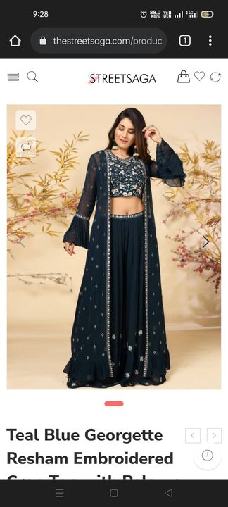 Beautiful partywear skirt set with shrug uploaded by business on 2/20/2022