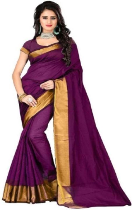 BAPS Solid, Self Design, Woven, Embellished, Plain Daily Wear Cotton Blend, Art Silk Saree uploaded by P & S Brand's on 2/20/2022