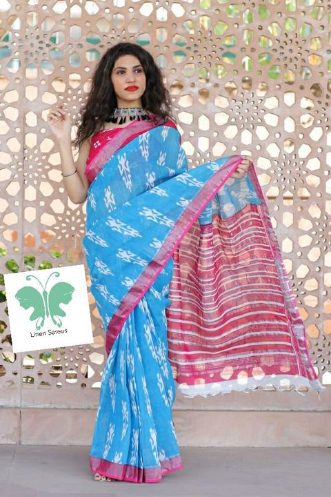 Linen Saree uploaded by business on 2/20/2022