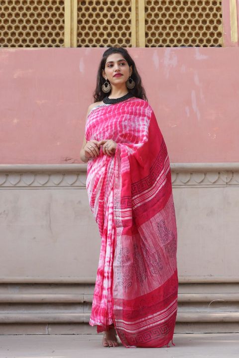 Linen Saree uploaded by Sentiment Garments on 2/20/2022