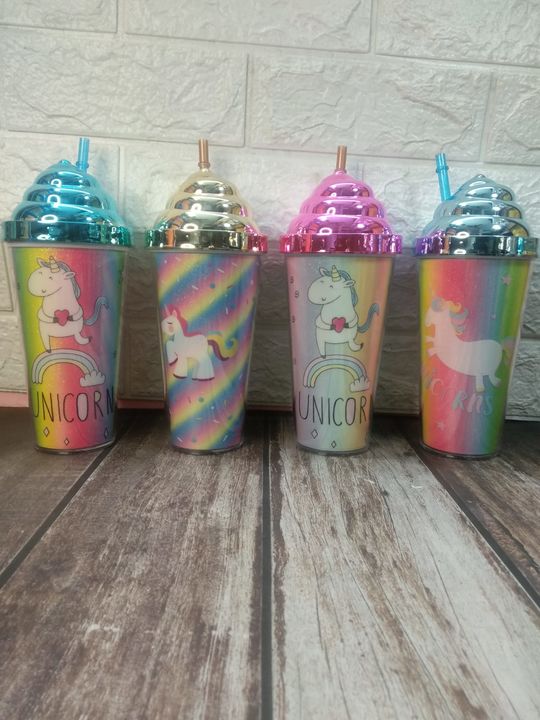 Unicorn sipper with straw uploaded by MEHAK ENTERPRISES on 2/20/2022