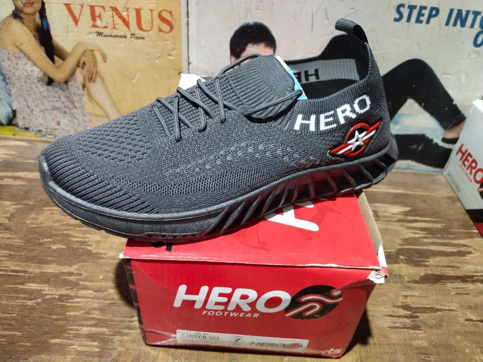 Hero shoes uploaded by Aaryan Footwear Katkut m.p on 2/20/2022