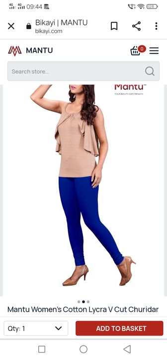 Angle Length Western Wear Leggings Solid , Blue uploaded by INDIAN,S SHOP on 2/20/2022