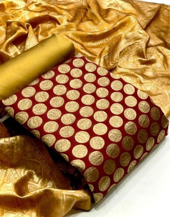 Authentic jacquard weaving taffeta women silk dress uploaded by Ak~stylish fashion on 2/21/2022