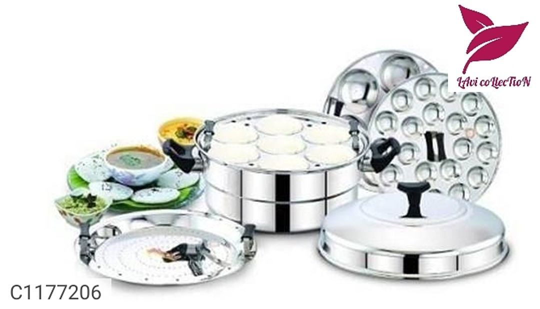 Post image *Catalog Name:* Swadish Idli Maker - Idly Cooker With Steamer Plate ( 3 Plate, 32 idlis )
⚡⚡ Quantity: Only 5 units available⚡⚡
*Details:*
Description: It Has 1 Piece of Idli Cooker
Material: Stainless Steel
Number of Plates : 3
Number of Cavities: 7, 7, 18
Item Weight: 1500 gm
Designs: 3
💥 *FREE Shipping* 
💥 *FREE COD*
💥 *FREE Return &amp; 100% Refund*
🚚 *Delivery:* Within 7 days
Buy online:

https://www.myownshop.in/LAvi-coLlecTioN/catalogues/swadish-idli-maker---idly-cooker-with-steamer-plate--3-plate-32-idlis--/6598824494?c6z4kx